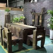 风化船木茶台 来自华艺家风老船木家具茶桌 - 微博